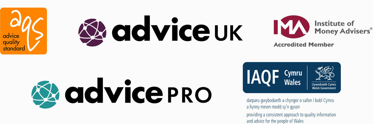 Advice Quality Standard (AQS), Advice UK, Institute of Money Advisers (IMA) Accredited Member, Advice Pro, IAQF Wales